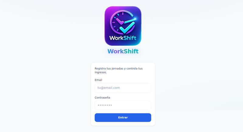 WorkShift. App de fichaje laboral